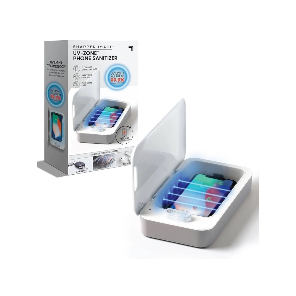 NWT Sharper Image UV-Zone Phone & Item Sanitizer